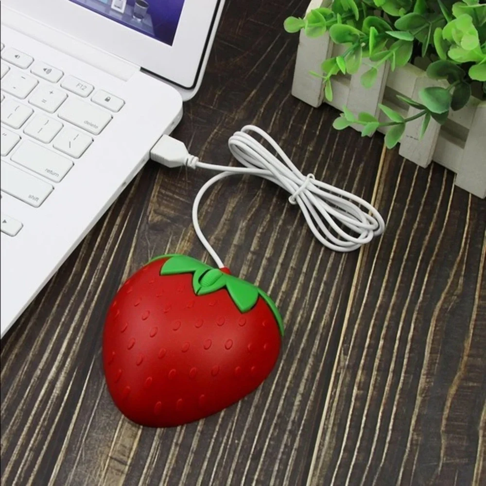 FREE with any bundle : Cute Strawberry Computer Mouse